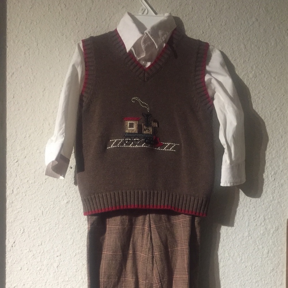 Boys Adorable Holiday Ensemble (3 piece Set) Sz 3T